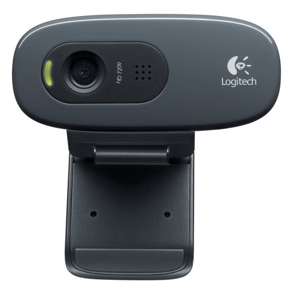 Logitech C270 Webcam (Black, HD) - Image 1