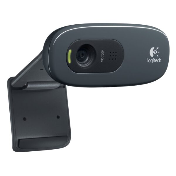 Logitech C270 Webcam (Black, HD) - Image 2