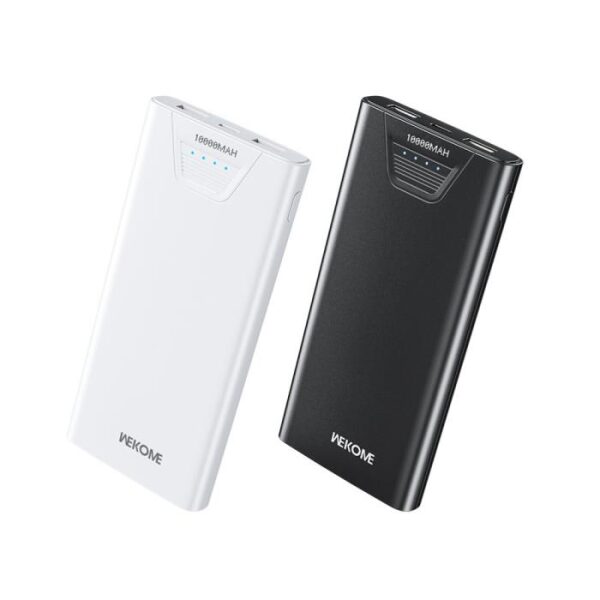 WK Power Bank WP-101 10000mAh 12W 2 Θέσεων Λευκό - Image 2