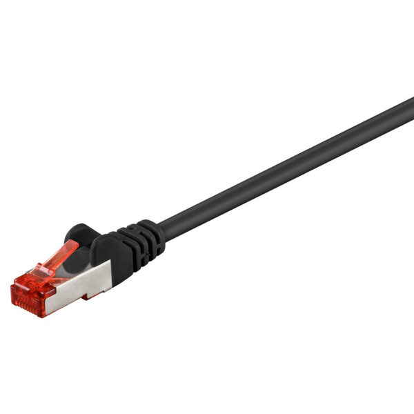 GOOBAY καλώδιο δικτύου 95508, CAT 6 S/FTP (PiMF), CCA, 3m, μαύρο - Image 1