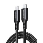 UGREEN US567 Καλώδιο Φόρτισης 15373 USB-C σε USB-C PD 60W 1m Μαύρο Γκρί