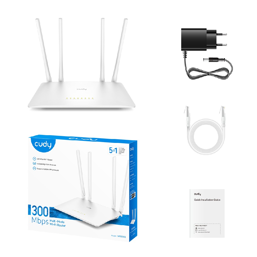 0284456 Cudy Access Point WR300S N300 - Image 3