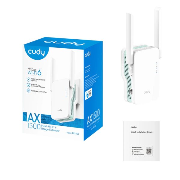Cudy RE1500 Range Extender WiFi6 AX1500 Mesh Dual-Band - Image 3