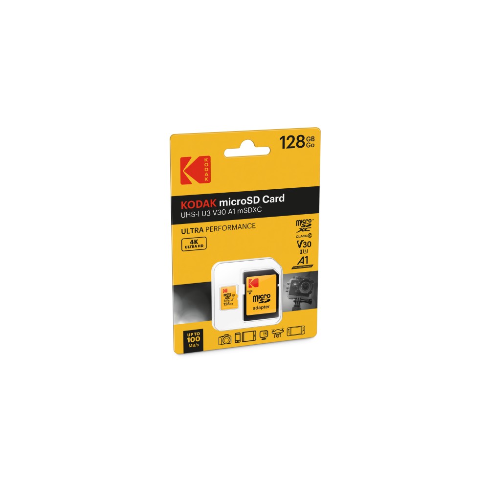 0284964 Kodak Κάρτα Μνήμης Micro SDHC 128GB UHS-I U3 V30 - Image 2