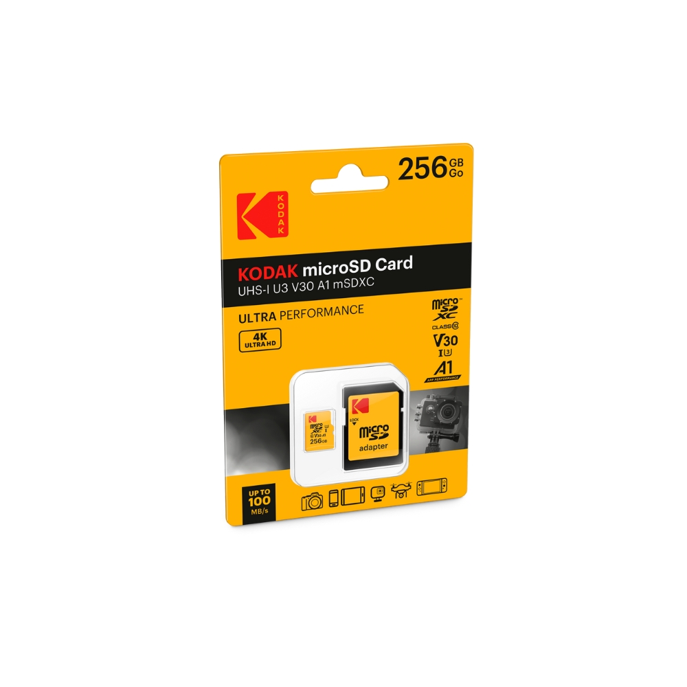 0284966 Kodak Κάρτα Μνήμης Micro SDHC 256GB UHS-I U3 V30 - Image 2